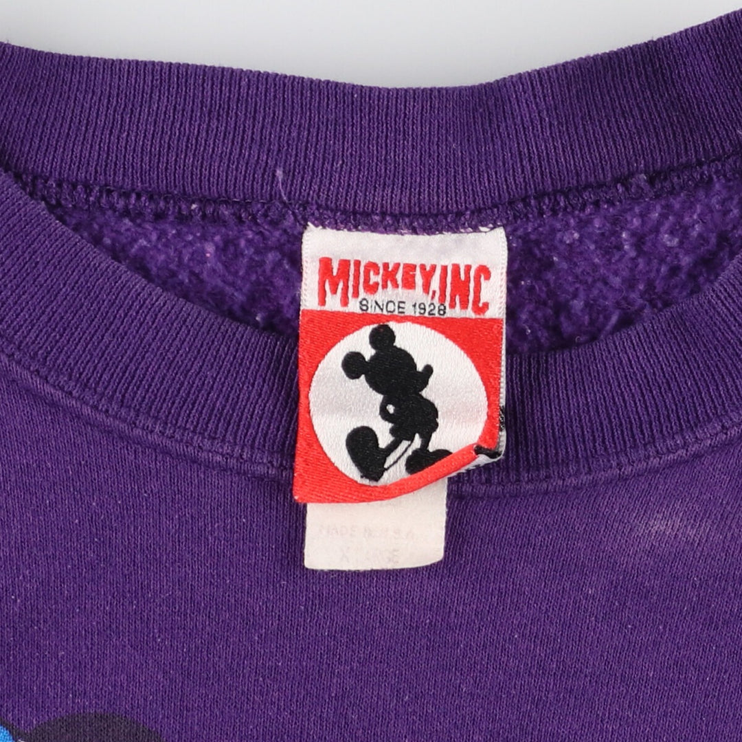 90'S MICKEY.INC MICKEY MOUSE Mickey Mouse Fantasia Character Sweatshirt Trainer Made in USA Men's XL Vintage /evb005122