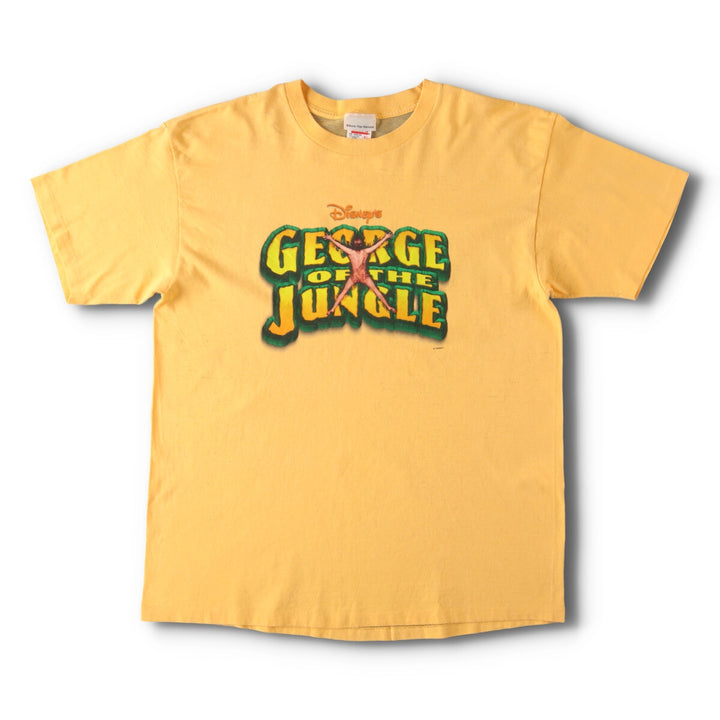 90'S Anvil GESAGE OF THE JUKICLE George of the Jungle Movie T-shirt Made in USA Men's XL Vintage /evb005240