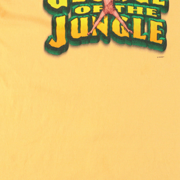 90'S Anvil GESAGE OF THE JUKICLE George of the Jungle Movie T-shirt Made in USA Men's XL Vintage /evb005240