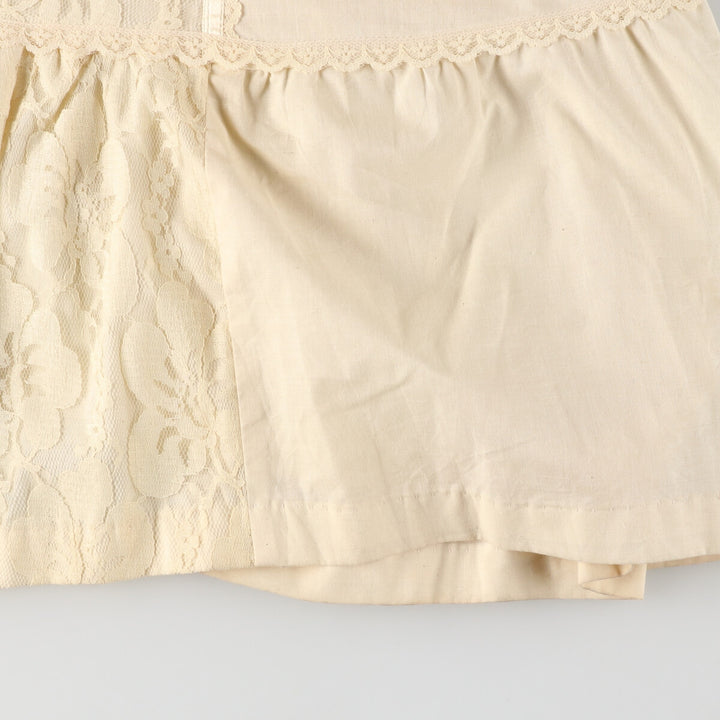 70'S UNKNOWN Maxi length short sleeve flare dress for women M /evb005384