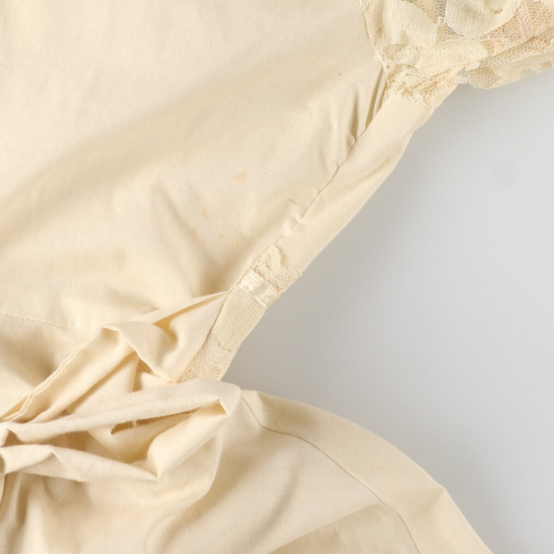 70'S UNKNOWN Maxi length short sleeve flare dress for women M /evb005384