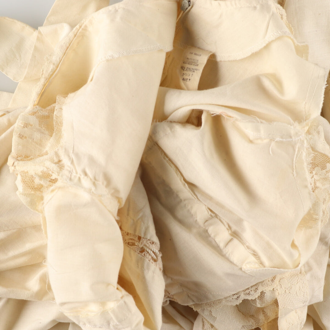 70'S UNKNOWN Maxi length short sleeve flare dress for women M /evb005384