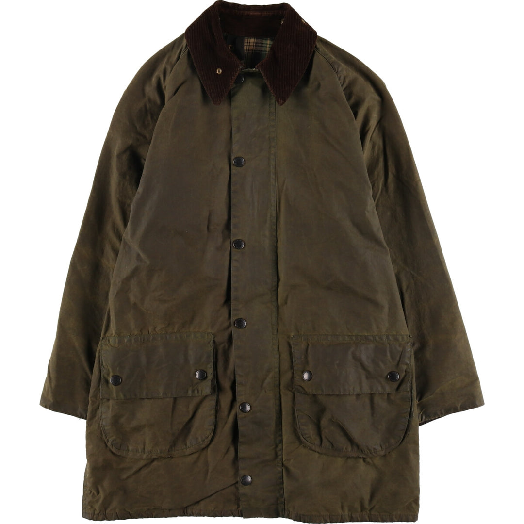 80s-90'S Barbour Game Fair Old 3 Warrant Waxed Cotton Oiled Jacket Made in England 38in Men's M equivalent /evb005411