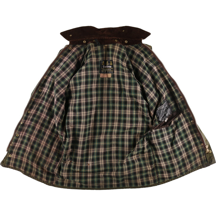 80s-90'S Barbour Game Fair Old 3 Warrant Waxed Cotton Oiled Jacket Made in England 38in Men's M equivalent /evb005411