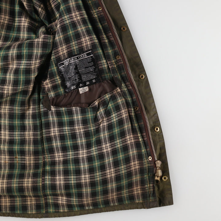 80s-90'S Barbour Game Fair Old 3 Warrant Waxed Cotton Oiled Jacket Made in England 38in Men's M equivalent /evb005411
