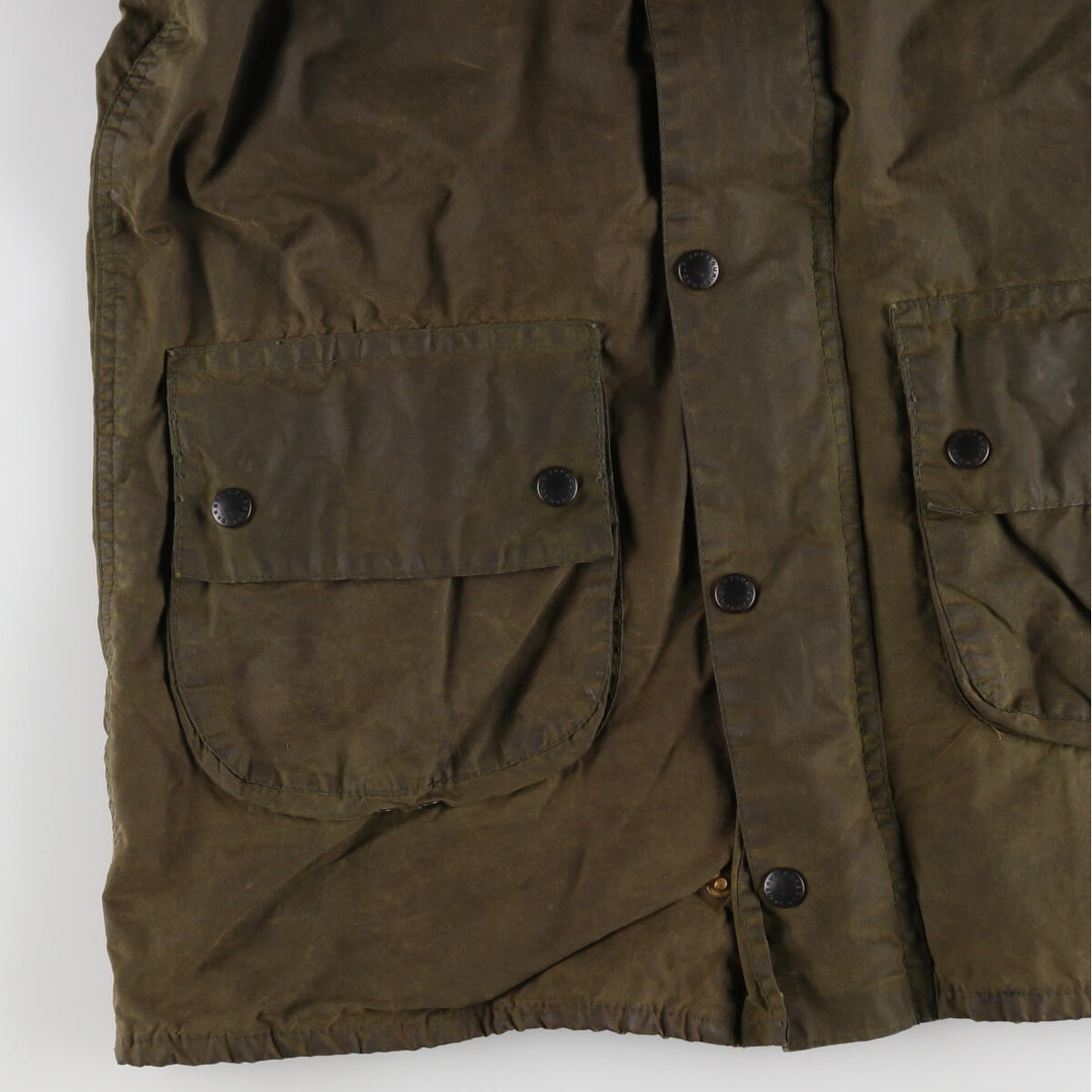 80s-90'S Barbour Game Fair Old 3 Warrant Waxed Cotton Oiled Jacket Made in England 38in Men's M equivalent /evb005411