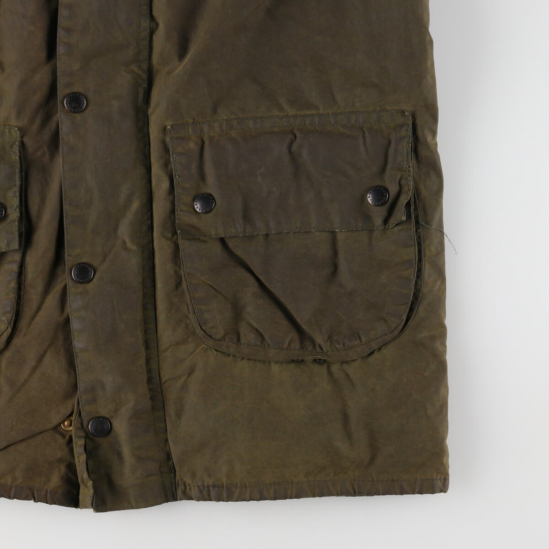 80s-90'S Barbour Game Fair Old 3 Warrant Waxed Cotton Oiled Jacket Made in England 38in Men's M equivalent /evb005411