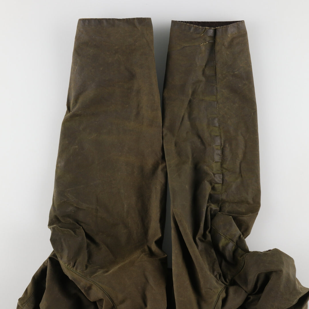 80s-90'S Barbour Game Fair Old 3 Warrant Waxed Cotton Oiled Jacket Made in England 38in Men's M equivalent /evb005411