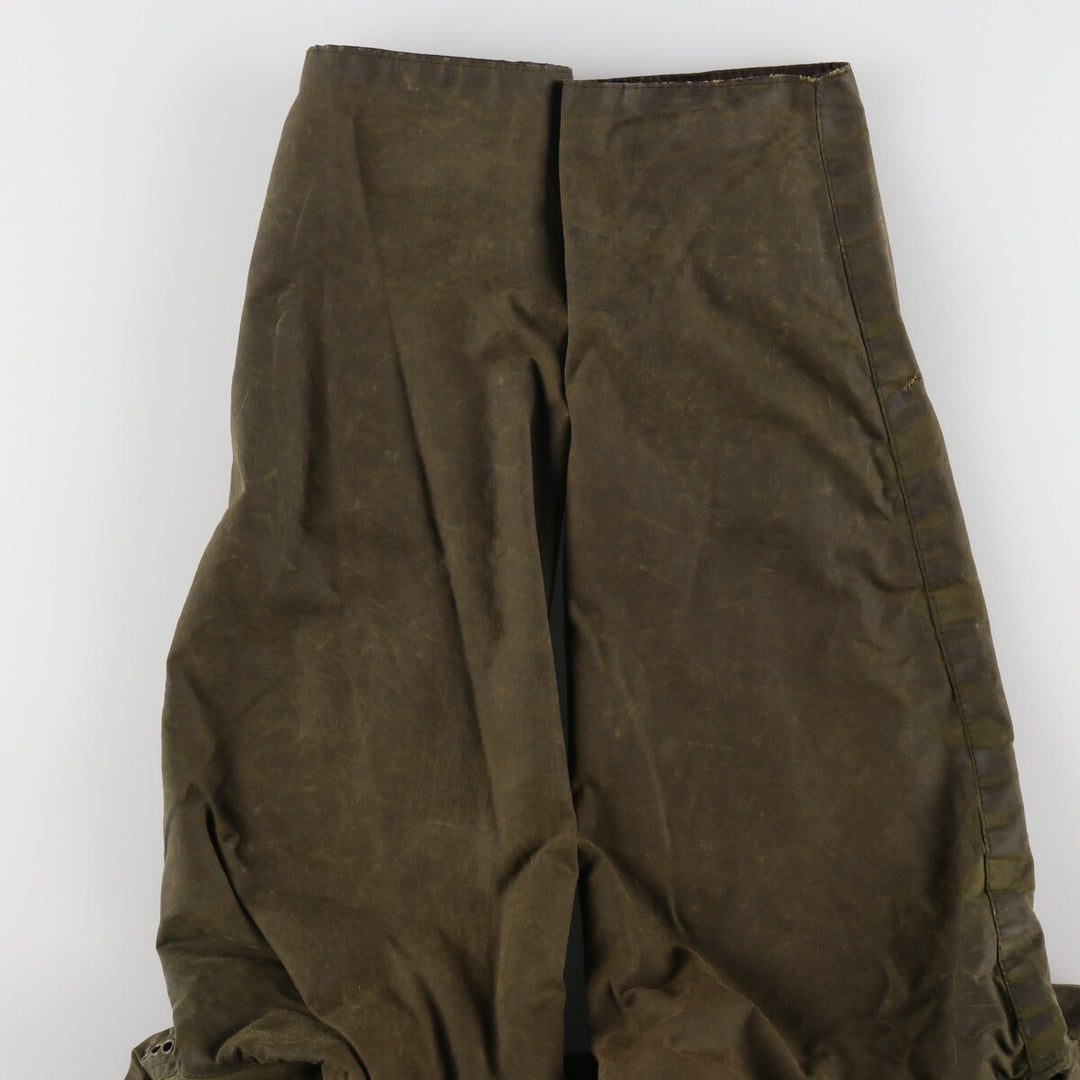 80s-90'S Barbour Game Fair Old 3 Warrant Waxed Cotton Oiled Jacket Made in England 38in Men's M equivalent /evb005411