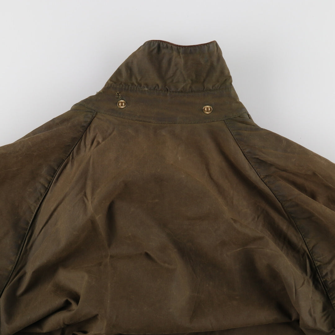 90'S Barbour Beaufort Old 3 Warrant Oiled Hunting Jacket Made in England C44 Men's L Size Vintage /evb005415