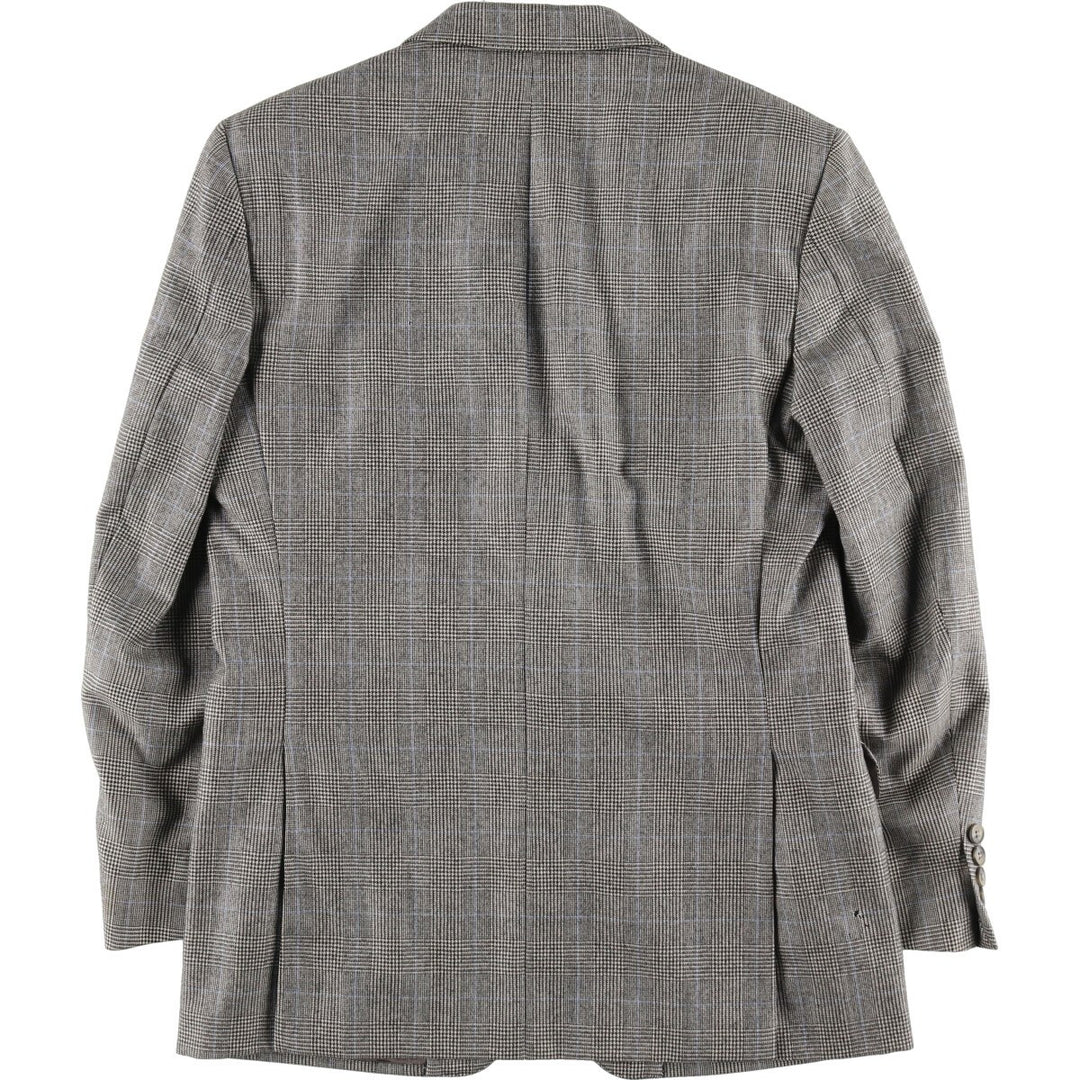 Burberry's Glen Check Wool Tailored Jacket Made in France Men's L size /evb005489