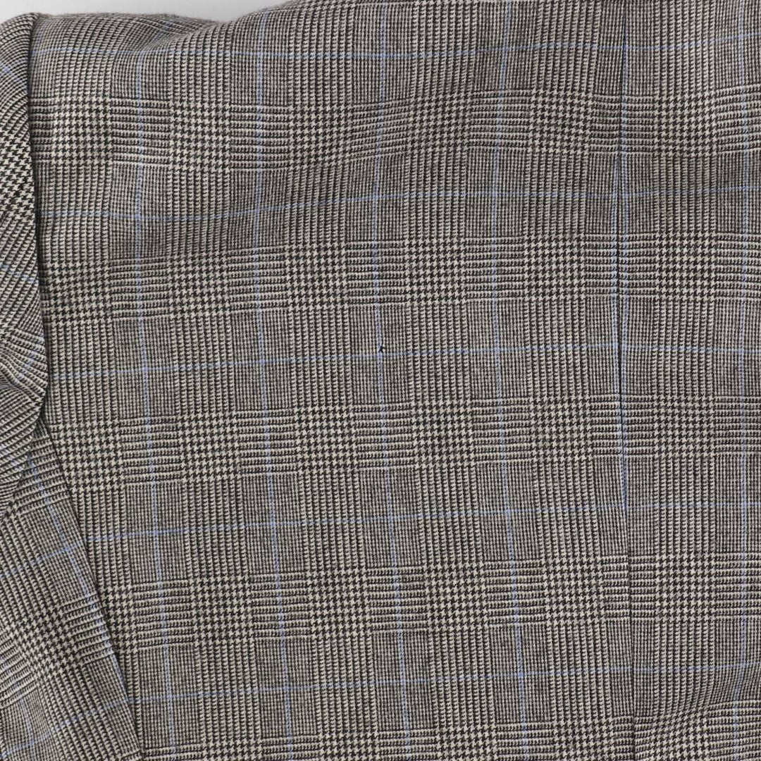 Burberry's Glen Check Wool Tailored Jacket Made in France Men's L size /evb005489