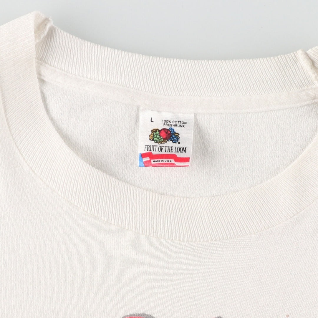 90'S Fruit of the Loom THE SIMPSONS Character Print T-Shirt Made in USA Men's L Vintage /evb005529