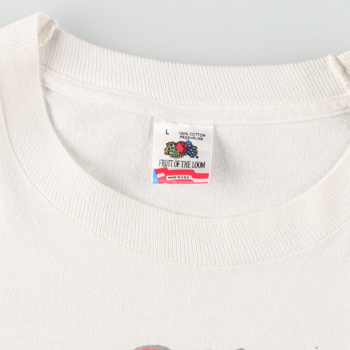 90'S Fruit of the Loom THE SIMPSONS Character Print T-Shirt Made in USA Men's L Vintage /evb005529