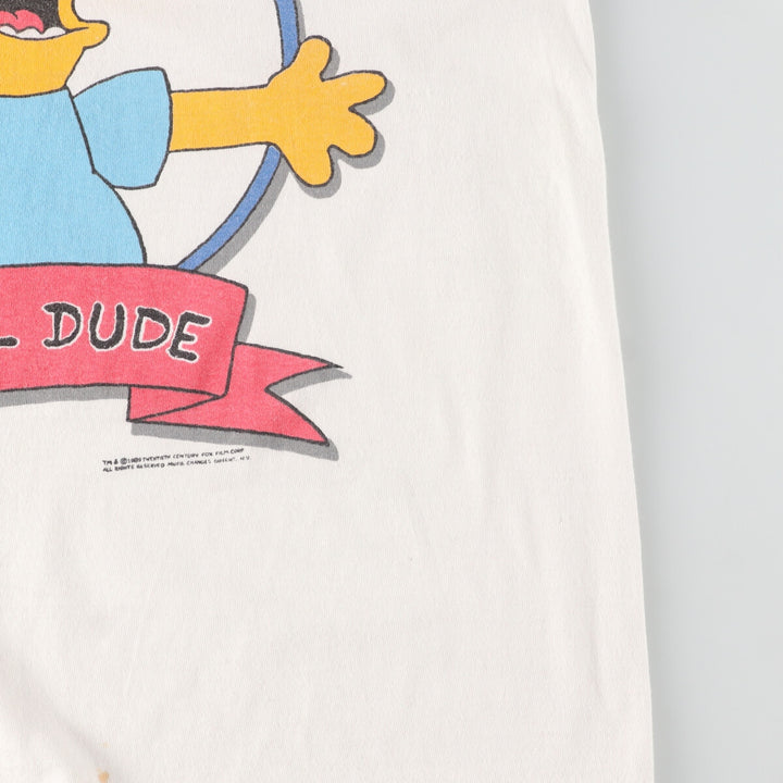 90'S Fruit of the Loom THE SIMPSONS Character Print T-Shirt Made in USA Men's L Vintage /evb005529
