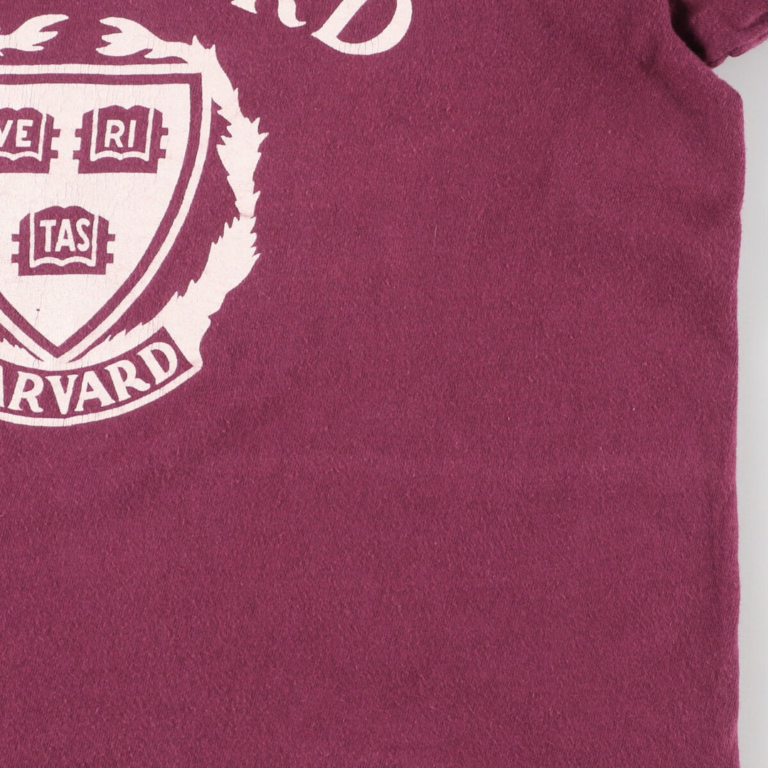 80'S Champion Tricot Tag HARVARD Harvard University College T-shirt Made in USA Men's M Vintage /evb005570