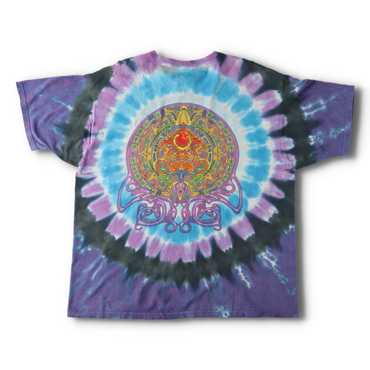 90'S Liquid Blue Santana Tie-dye Pattern Band T-shirt, Band Tee, Men's XL, Vintage /evb005577