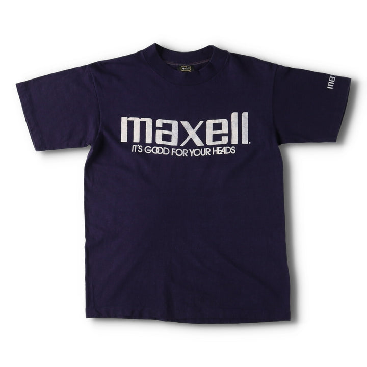 80'S Anvil Maxell Advertising T-shirt Made in USA Men's M Vintage /evb005580