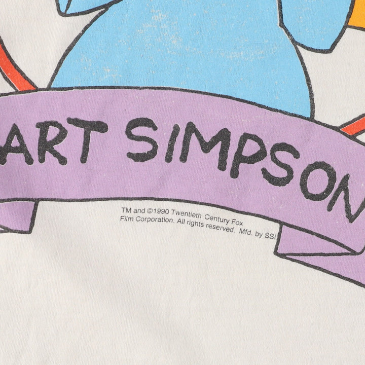 90'S THE SIMPSONS Bart Character Print T-Shirt Men's L Vintage /evb005593