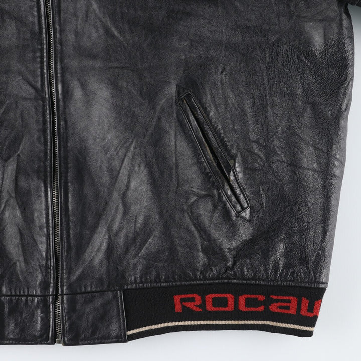 Big size Roca wear leather blouson 5XL Men's XXXXXL /evb005629