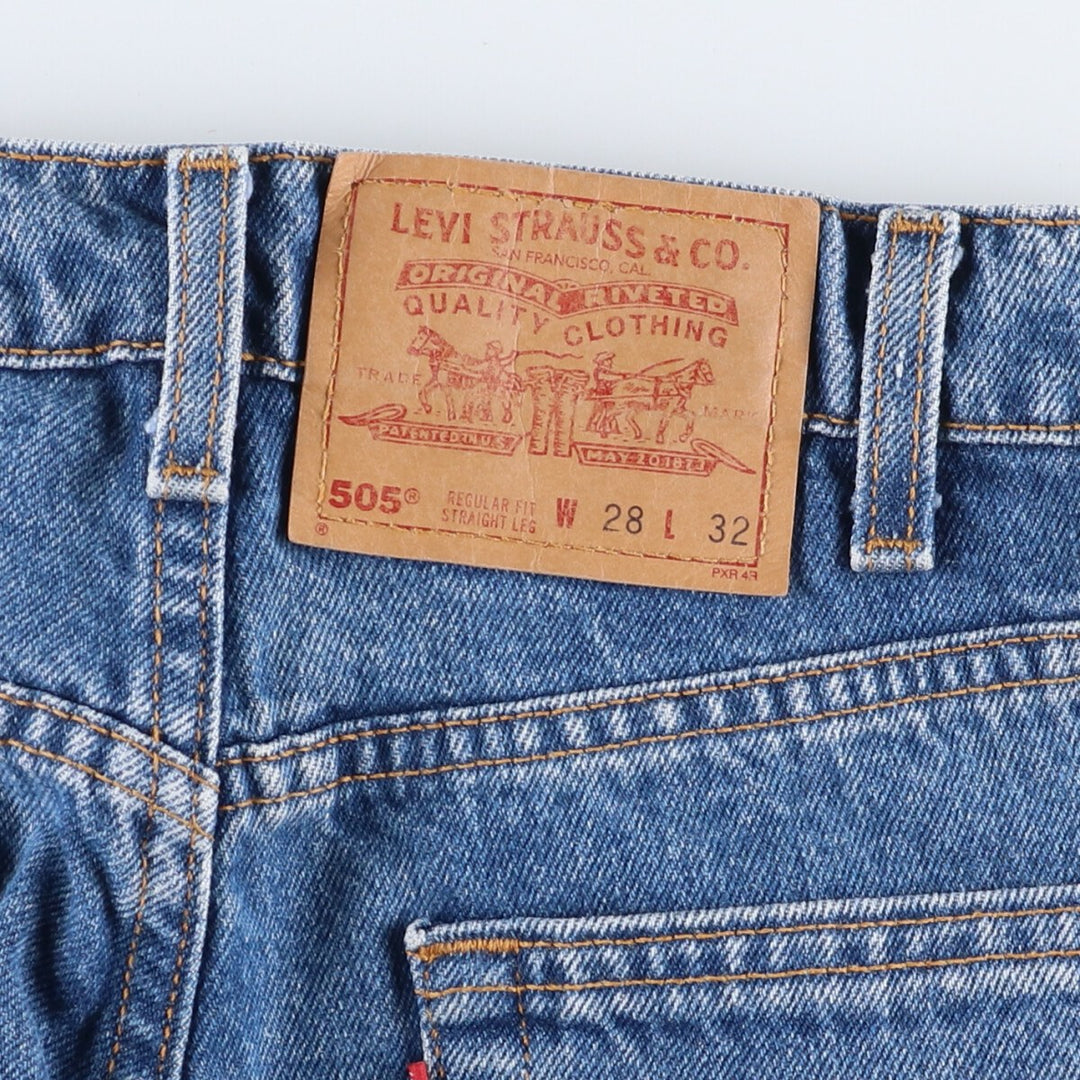 90'S Levi's 505 REGULAR FIT STRAIGHT LEG straight denim pants made in USA, women's M (w26) equivalent /evb005634