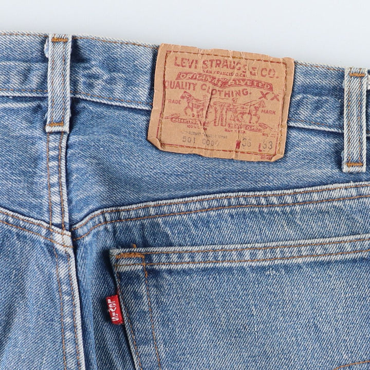 80'S Levi's 501 Straight Denim Pants Made in USA Men's W34 Vintage /evb005642