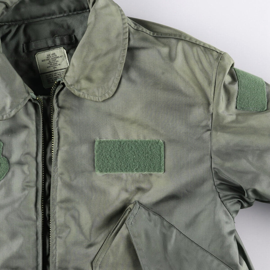 90's US military actual product CWU-45 Aramid Khaki type sage green Vintage Second Hand