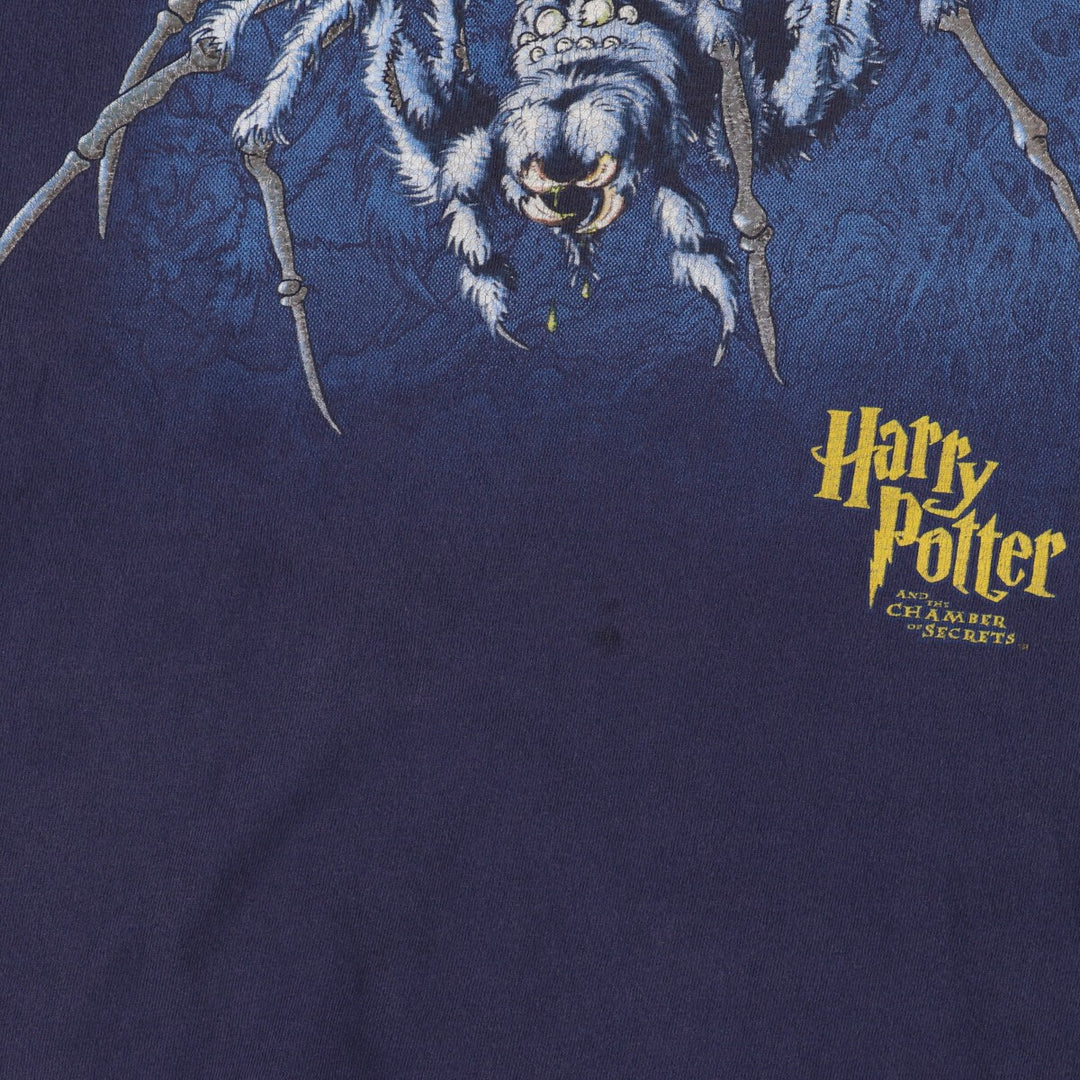 00'S HARRY POTTER Harry Potter Chamber of Secrets Aragog Movie T-shirt Men's S /evb005717