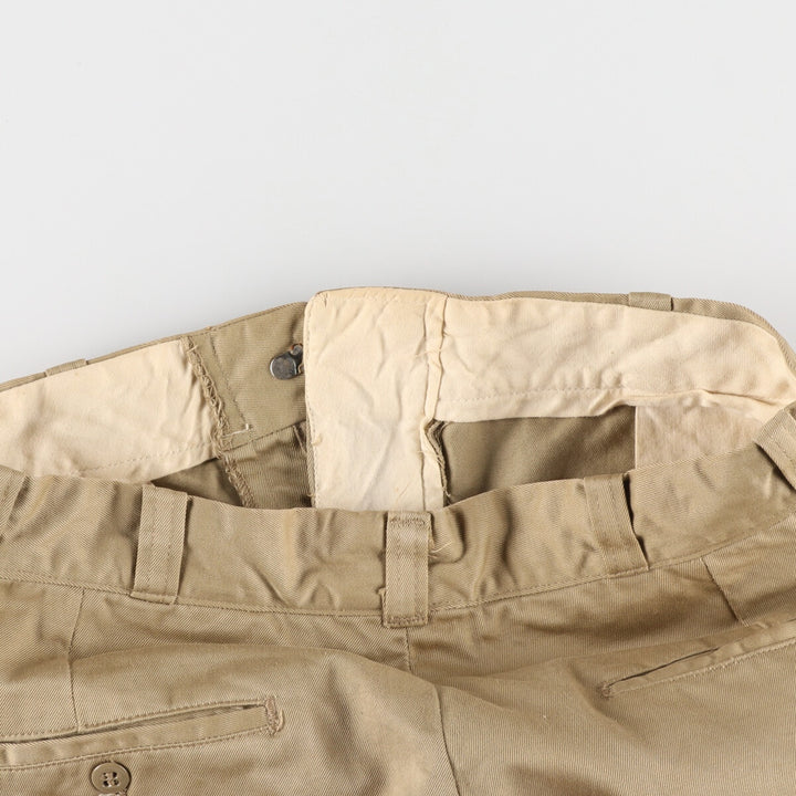 1960'S US military genuine military chino pants made in USA size 29x33 equivalent to men's w29 vintage /evb005719