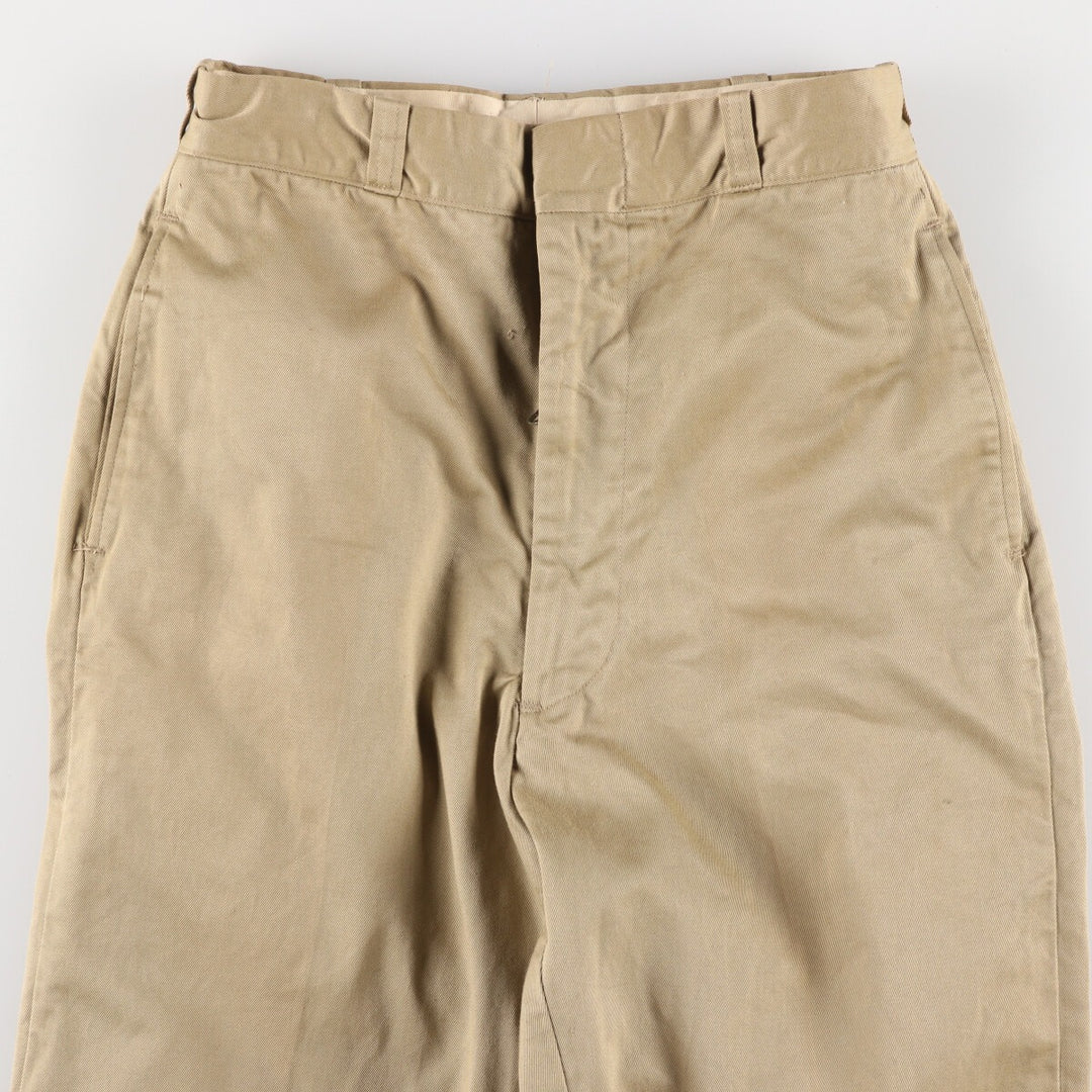 1960'S US military genuine military chino pants made in USA size 29x33 equivalent to men's w29 vintage /evb005719
