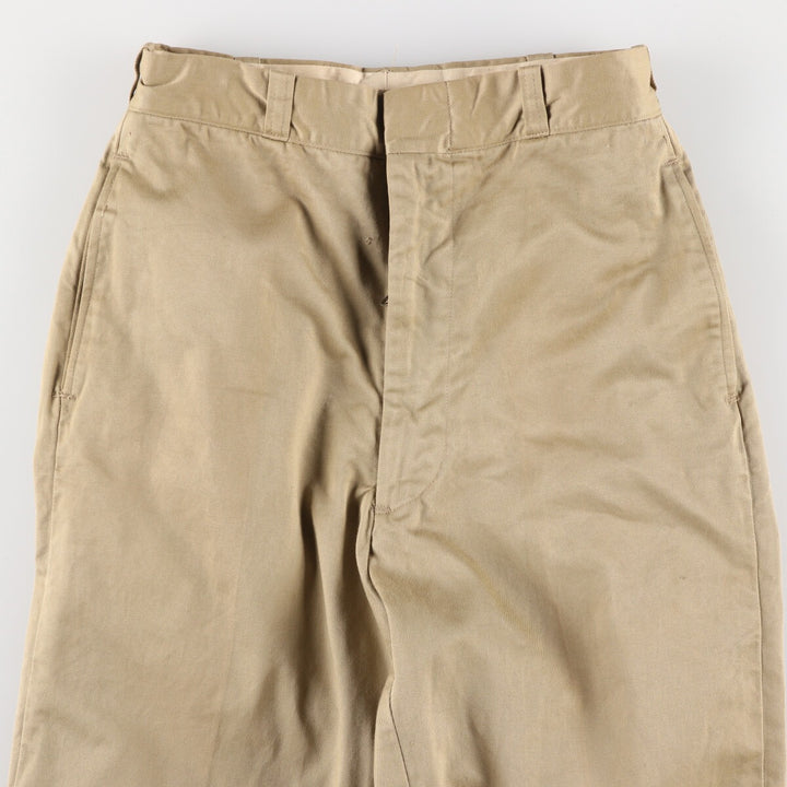 1960'S US military genuine military chino pants made in USA size 29x33 equivalent to men's w29 vintage /evb005719