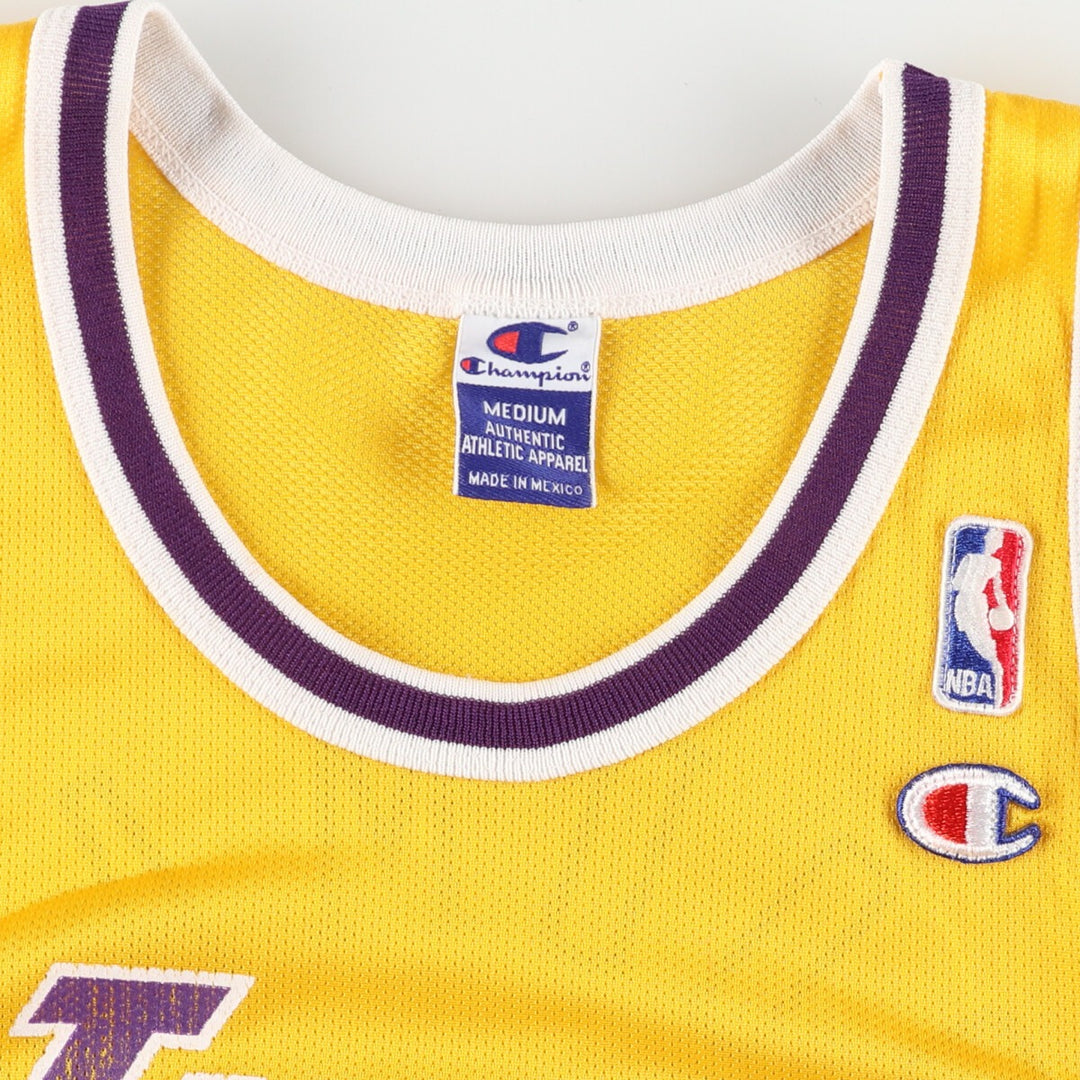 90'S Champion Los Angeles Lakers Replica Mesh Tank Top Game Shirt Men's Medium Vintage /evb005870