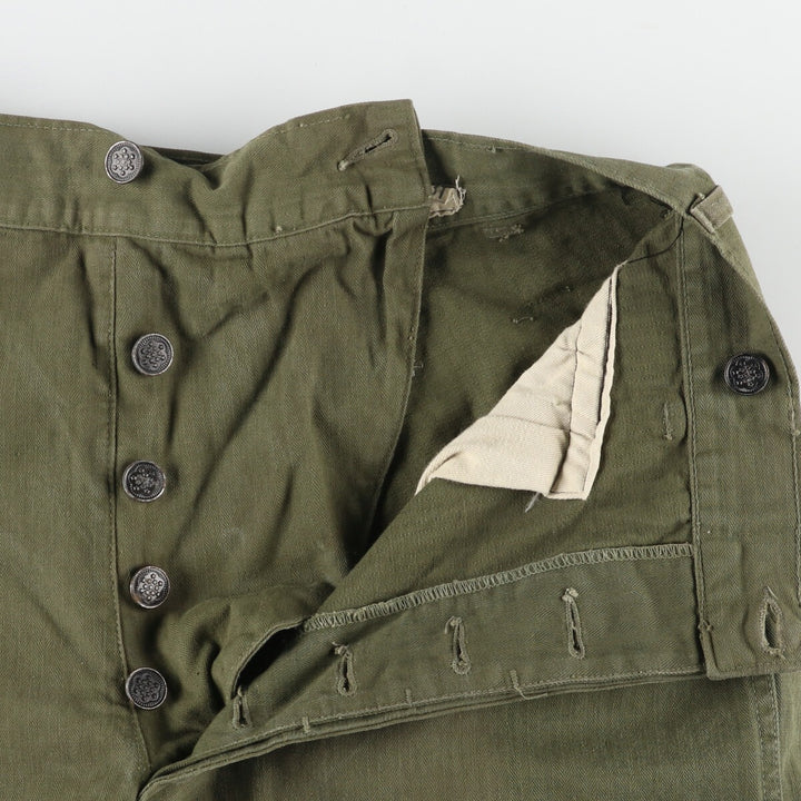 1940'S US Army genuine M-43 HBT herringbone twill remake military pants made in USA W30L31 women's L (w28) /evb005875