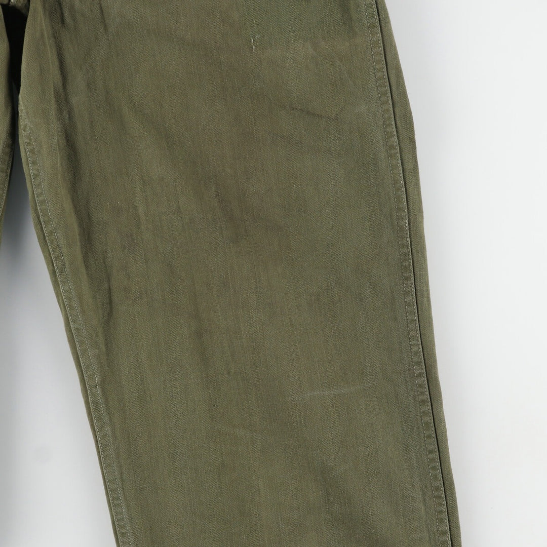 1940'S US Army genuine M-43 HBT herringbone twill remake military pants made in USA W30L31 women's L (w28) /evb005875