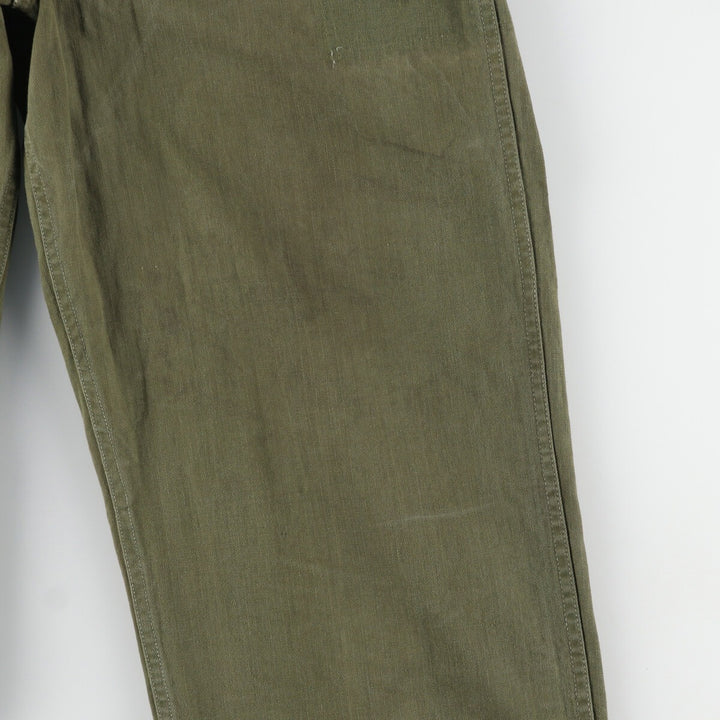 1940'S US Army genuine M-43 HBT herringbone twill remake military pants made in USA W30L31 women's L (w28) /evb005875