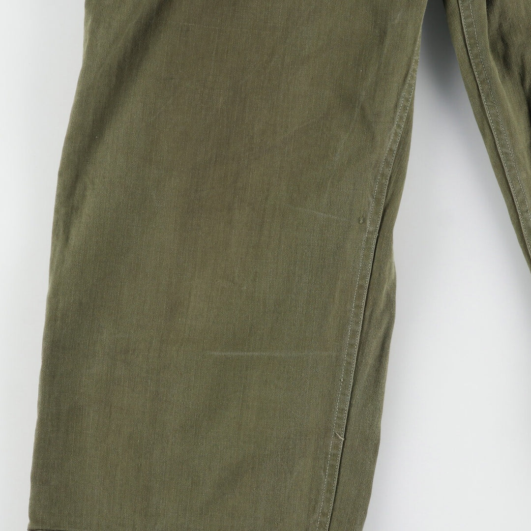 1940'S US Army genuine M-43 HBT herringbone twill remake military pants made in USA W30L31 women's L (w28) /evb005875