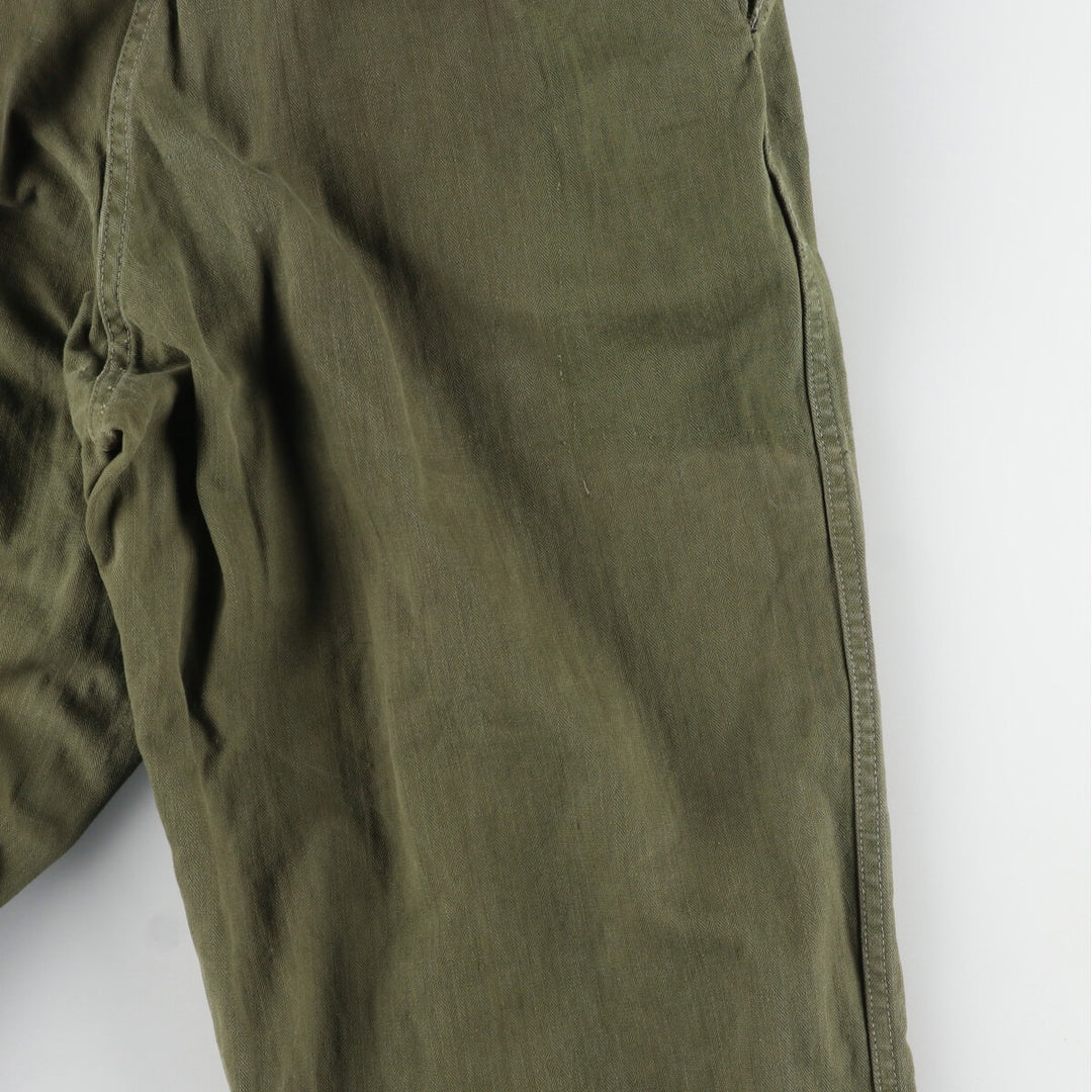 1940'S US Army genuine M-43 HBT herringbone twill remake military pants made in USA W30L31 women's L (w28) /evb005875