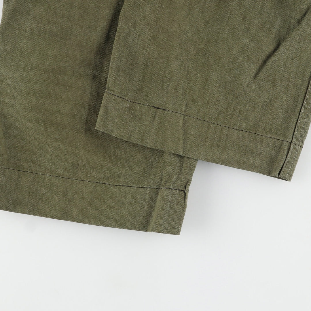 1940'S US Army genuine M-43 HBT herringbone twill remake military pants made in USA W30L31 women's L (w28) /evb005875