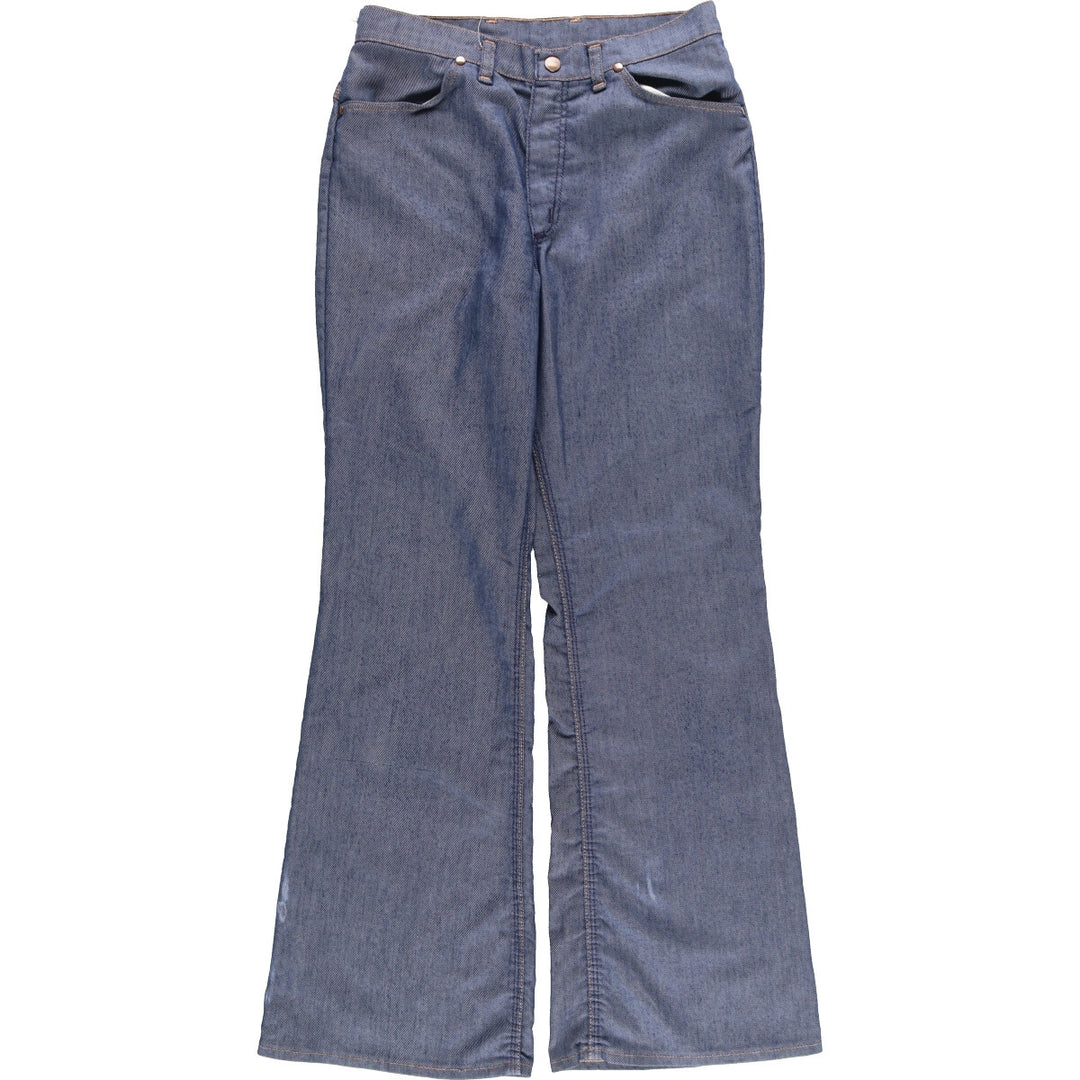 70'S Wrangler Bell-bottom Denim Pants Made in USA Women's L (w28) Vintage /evb005893