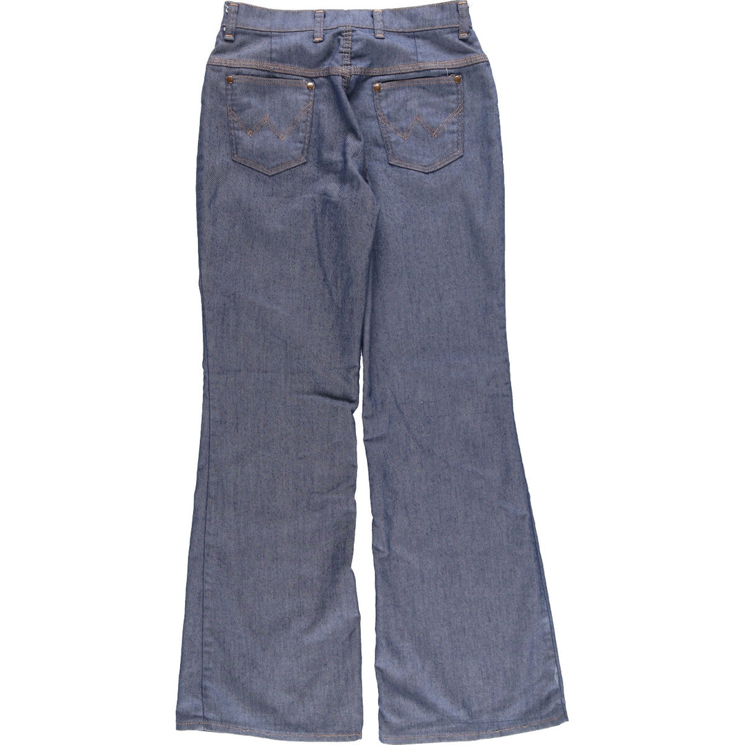 70'S Wrangler Bell-bottom Denim Pants Made in USA Women's L (w28) Vintage /evb005893
