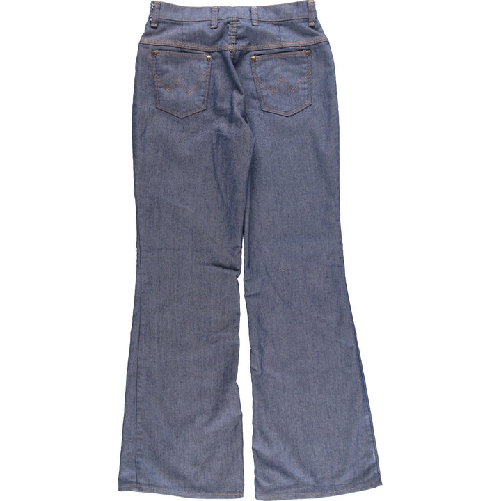 70'S Wrangler Bell-bottom Denim Pants Made in USA Women's L (w28) Vintage /evb005893