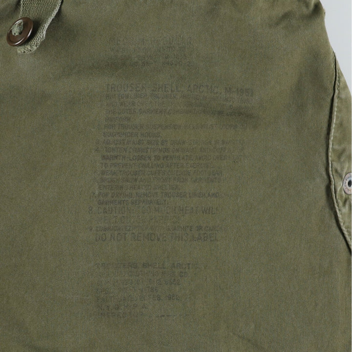 50'S Military Overpants Made in USA MEDIUM-REGULAR Men's M Vintage /evb005931