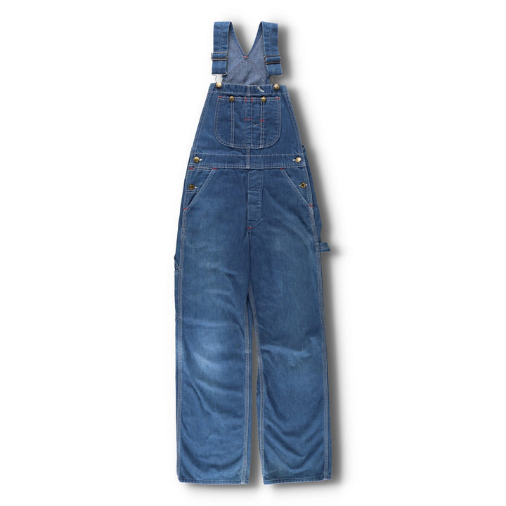 60'S UNKNOWN Denim Overalls Made in USA Women's Size L Vintage /evb005936