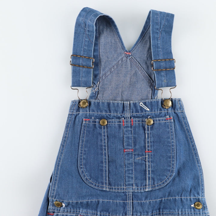 60'S UNKNOWN Denim Overalls Made in USA Women's Size L Vintage /evb005936