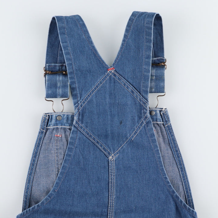 60'S UNKNOWN Denim Overalls Made in USA Women's Size L Vintage /evb005936