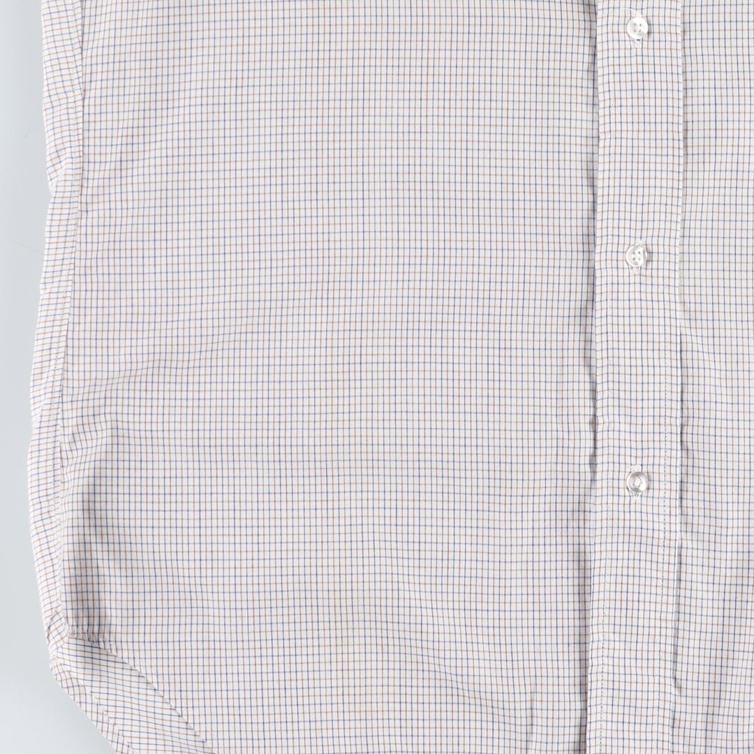 60'S Brooks Brothers 6-button long sleeve button-down check shirt, men's size S, vintage /evb005967