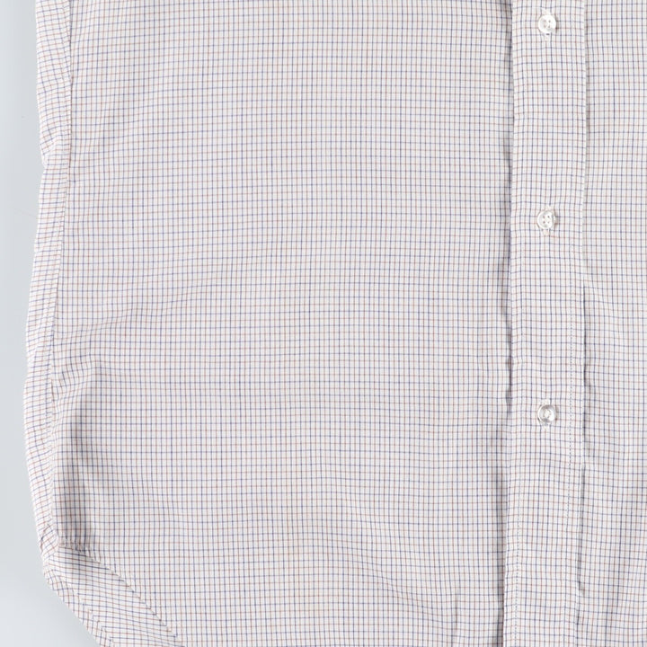 60'S Brooks Brothers 6-button long sleeve button-down check shirt, men's size S, vintage /evb005967
