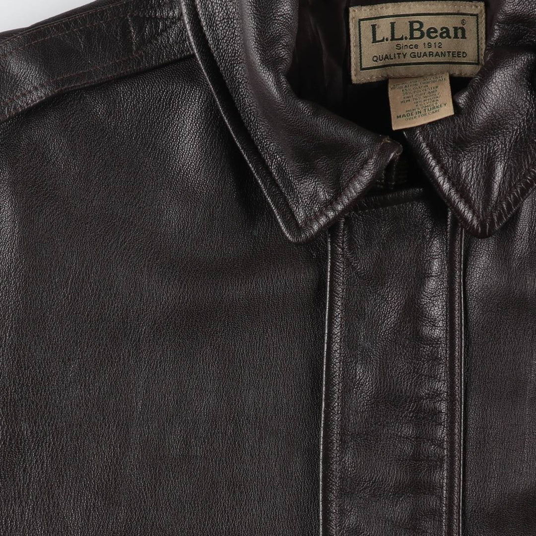 LLBean A-2 Type Leather Flight Jacket Men's XL Size /evb005972