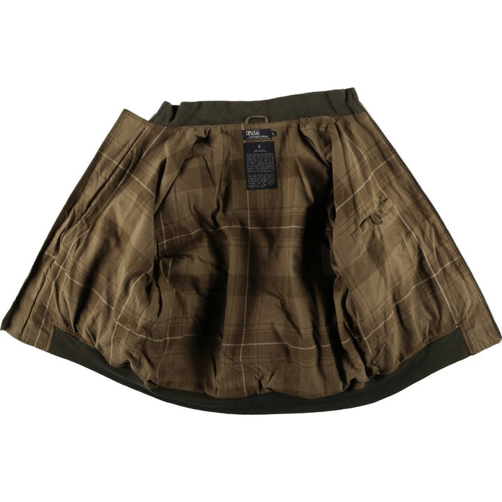 POLO by Ralph Lauren Tanker Jacket, Waxed Cotton, Oiled, Men's Size L cotton brown type Vintage Second Hand