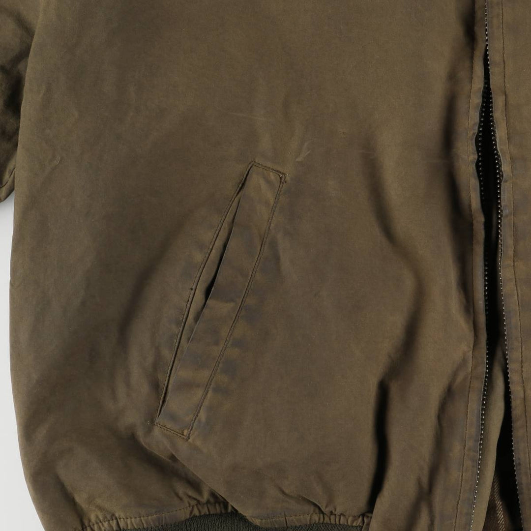 POLO by Ralph Lauren Tanker Jacket, Waxed Cotton, Oiled, Men's Size L cotton brown type Vintage Second Hand